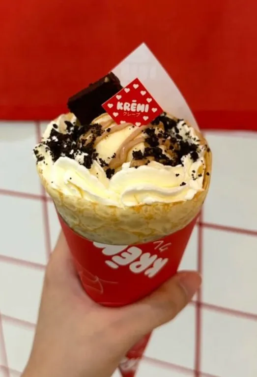 Cookie and Cream Crepe