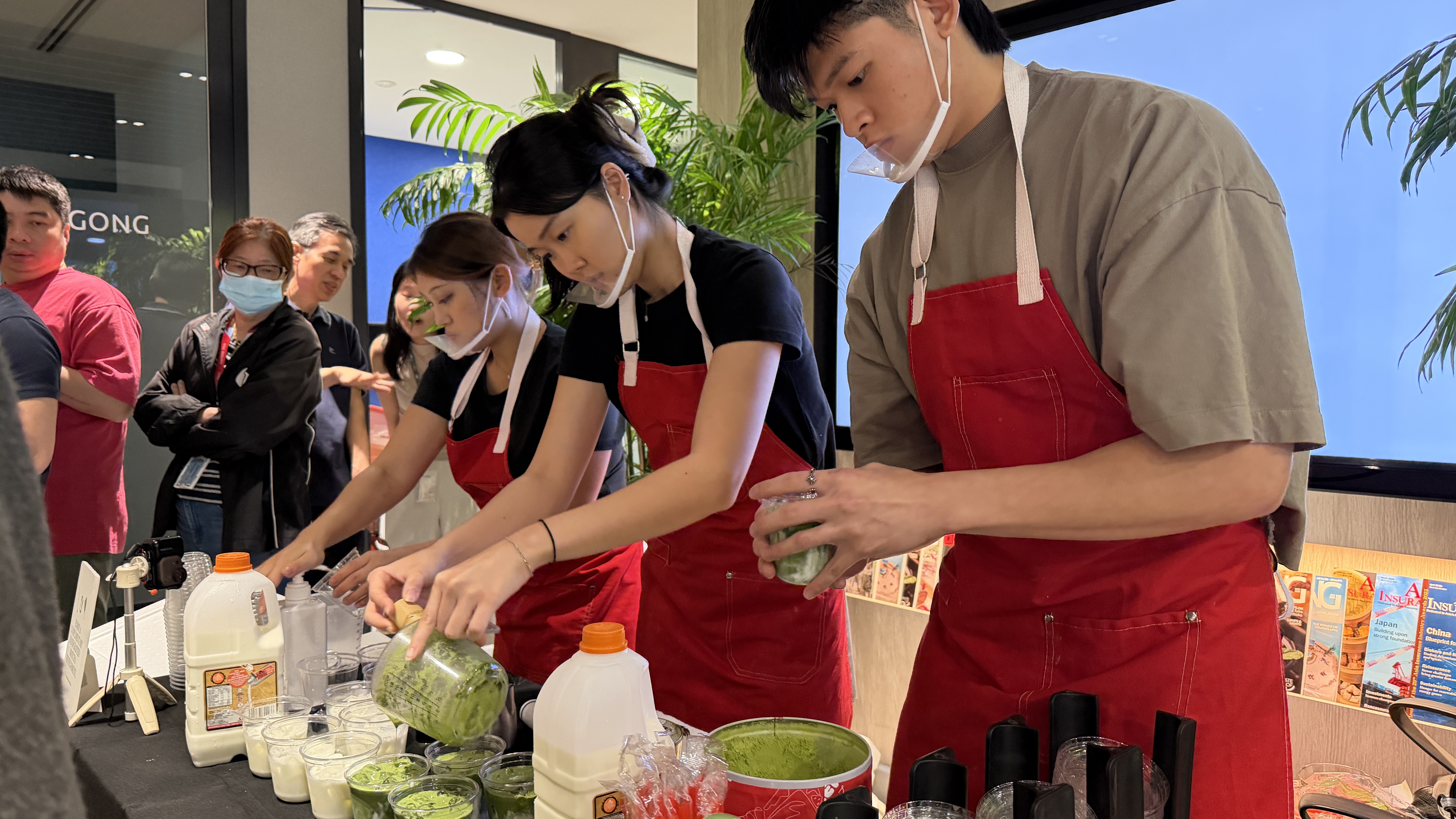 Kremi matcha live station at corporate event